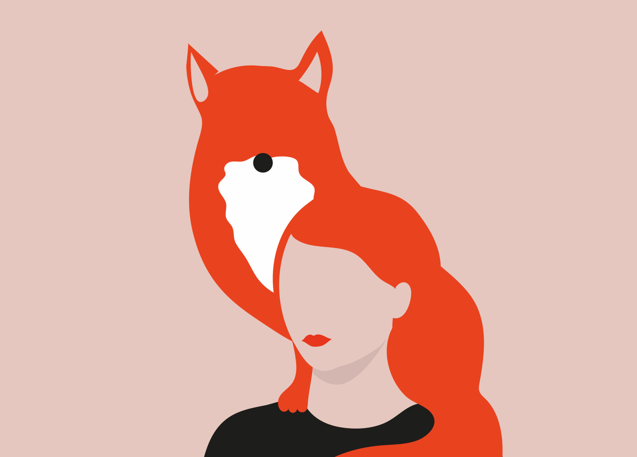 Foxy lady - Conceptual illustration ©Annalisa Grassano